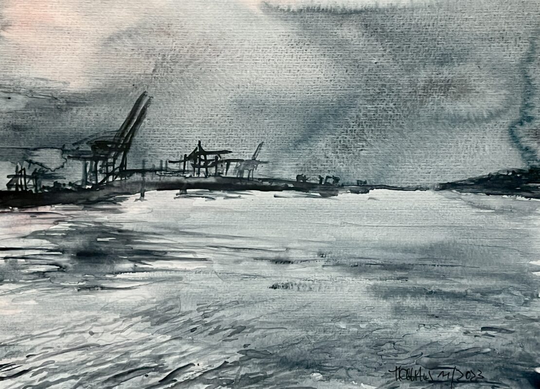 Harbor Cranes in Steinwerder